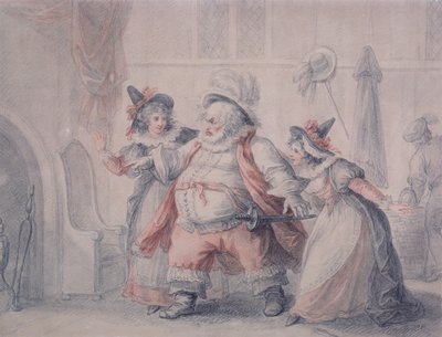La Escapada de Falstaff de Henry William Bunbury